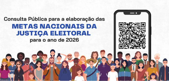 Banner com  fundo branco e ilustração de várias pessoas lado a lado na parte inferior. No lado d...